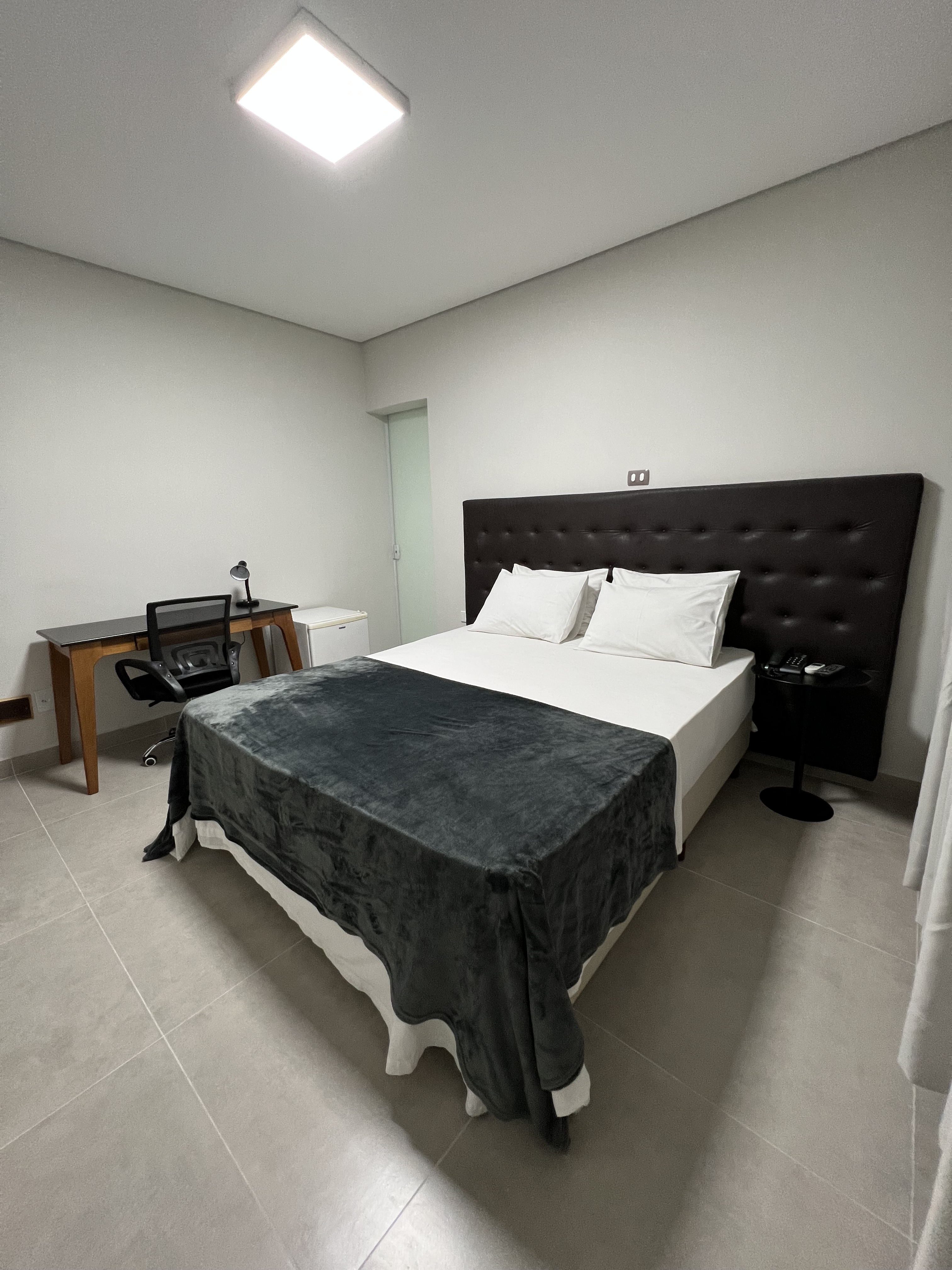 Quarto preparado para hospedagem